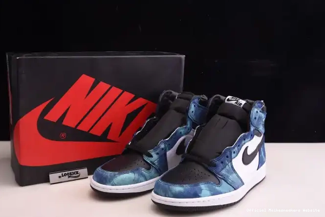 Official Maikesneakers Tie-Dye 1 Air OG CD0461-100 High Jordan 0615